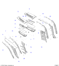 2024 Polaris RZR XP 1000 PREMIUM (Z24NEC99AM/BM) Body, Rear