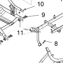 2018 Polaris INTL RZR XP 1000 MD (Z18VDE99NK) Chassis, Main Frame