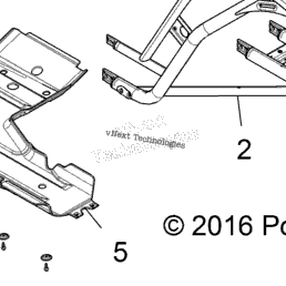2018 Polaris INTL RZR XP 1000 MD (Z18VDE99NK) Chassis, Main Frame
