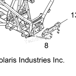 2018 Polaris INTL RZR XP 1000 MD (Z18VDE99NK) Chassis, Main Frame