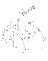 2015 Polaris RZR 900 50/55 INCH ALL OPTIONS (Z15VAA87/E87/X87) Chassis ...