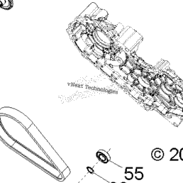 2012 Polaris RANGER XP 800 (R12TH76/TH7E/TX7E) Drive Train, Main
