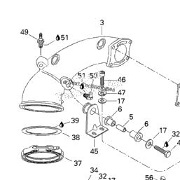 Seaページ 1997 Sea-Doo SPX, 5834-5661 Engine Support And Muffler (787) | Fox