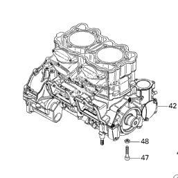 2001 Sea-Doo GTX DI, 5528/5529/5540/5541 Crankcase, Reed Valve
