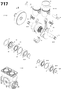 シードゥ GTX 1997年モデル 純正 CRANKSHAFT ASS'Y (部品番号290888100) 中古 [S240-080]【大型商品】 SEADOO GTX '97 OEM CRANKSHAFT ASS'Y Used [S240-080] | eBay