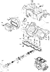 2004 Sea-Doo GTI LE RFI Crankcase And Rotary Valve | Fox