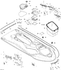 2009 Sea-Doo RXT-X 255 and 255 RS Body, Front View | Fox