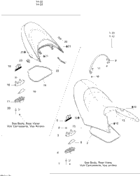 水上オートバイ用 SEADOO GTX 170'20 OEM section (Seat) parts Used [S7017-58] s-l1200.jpg