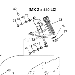 1999 Ski-Doo MX Z X 400 LC Front Suspension And Ski | Fox