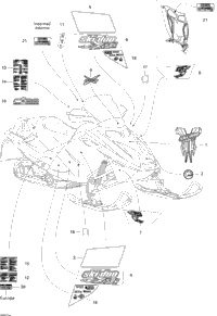 2007 Ski-Doo MX Z XRS 800 HO PTEK Decals | Fox Powersports Ski-Doo