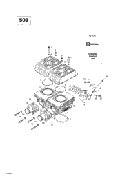 1998 Ski-Doo Touring LE Cylinder, Exhaust Manifold (503) | Xtreme