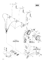 1999 Ski-Doo Mach Z M.H.R Magneto 12V 290W (809