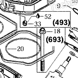 2002 Ski-Doo MX Z 500/600/700/800 Cylinder, Exhaust Manifold, Reed