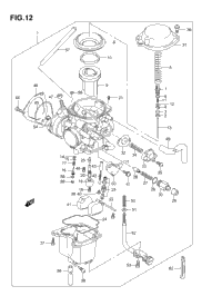 36mm Carburetor For Suzuki Quadsport LT-Z400 / LTZ400 (2003-2008) – Happy19star