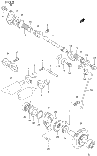 鈴 ページ 1997 Suzuki RM125 Exhaust Valve (Model T/V/W/X) | Babbitts Suzuki