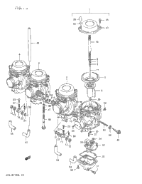 1990 Suzuki GSX-R1100 Carburetor | Babbitts Suzuki Parts House