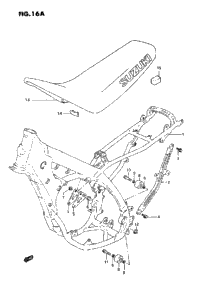1993 Suzuki RM125 Frame - Seat (Model R/S) | Babbitts Suzuki Parts