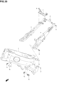 スズキ P.D.F. ASSEMBLY 51770-06B00 2005 Suzuki GSX-R750 Frame | Babbitts Suzuki Parts House