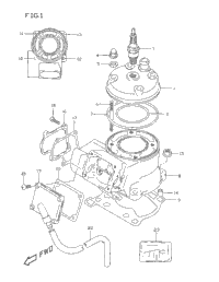 1998 Suzuki RM80 Cylinder | Babbitts Suzuki Parts House