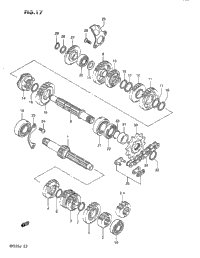 1986 Suzuki RM125 Transmission | Babbitts Suzuki Parts House