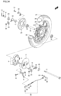 2000 Suzuki DS80 Rear Wheel | Babbitts Suzuki Parts House