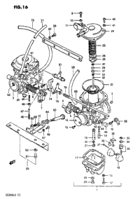 1982 Suzuki GS300L Carburetor (Model D) | Babbitts Suzuki Parts House