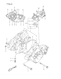1996 Suzuki RM80 Crankcase | Babbitts Suzuki Parts House