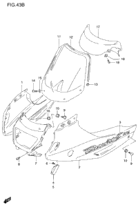 2000 Suzuki GSF1200S Cowling Body (Model X) | Babbitts Suzuki