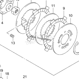 2000 Suzuki JR50 Clutch | Babbitts Suzuki Parts House