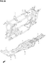 2005 Suzuki LT-A700X Frame | Babbitts Suzuki Parts House