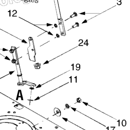 Troy-Bilt 13AP609G063 LTX1842 (2003) Pto Drive, Battery, Frame