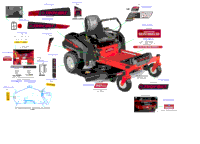 Gruppo Mandrino Per Tosaerba Troy-Bilt Mustang XP 54 Zero Giri, Modello 17ADCACK066, Ricambio SCITOO.