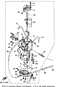 Brand New Air Filter And Carburetor Kit For Yamaha Terra PRO 350 - Foto 10