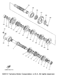 1998 Yamaha BLASTER (YFS200K) Transmission | Babbitts Yamaha Parts