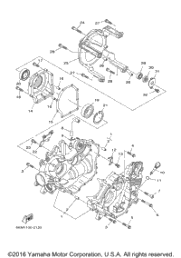 Crankcase Seal Gasket Fits Yamaha Grizzly 660 YFM660F 2002-2008 5KM-15379-00-00 - Foto 4
