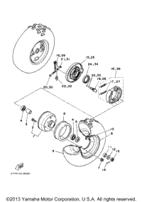 2007 Yamaha RAPTOR 80 (YFM80RW) Front Wheel | Clawson Motorsports