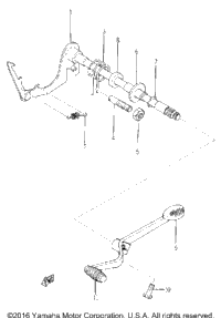 1967 Yamaha YL2C YL2CM (YL2_67_SRE) Shifter (2) | Powersports