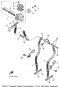 1987 Yamaha FAZER (FZX700TC) Front Master Cylinder 1 | Babbitts
