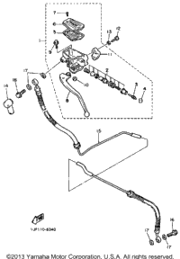 1987 Yamaha FAZER (FZX700TC) Front Master Cylinder 2 | Ron Ayers