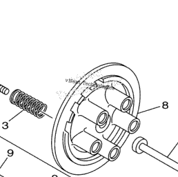 2001 Yamaha YZ80 (YZ80N1) Clutch | Babbitts Yamaha Parts House