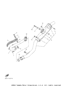 K&L Non-Asbestos Exhaust Muffler Gasket (0133-004) For Yamaha WR250F & YZ250F – Japanese Made