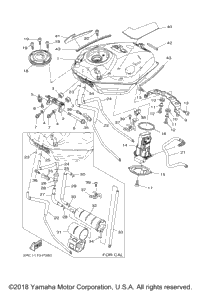2016 Yamaha FZ07 (FZ07GS) Fuel Tank | Babbitts Yamaha Parts House