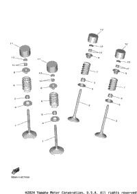 2018 Yamaha YZ450F (YZ450FJW) Valve | CyclePartsNation Yamaha Parts Nation