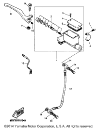 1999 Yamaha ZUMA II (CW50L) Front Master Cylinder | Babbitts