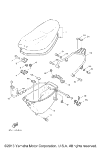 2005 Yamaha ZUMA (YW50T) Seat | Babbitts Yamaha Parts House
