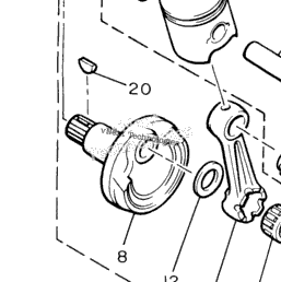 1992 Yamaha PHAZER II (PZ480S) Crankshaft Piston | Babbitts Yamaha