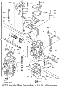1993 Yamaha EXCITER II SX (EX570SXT) Carburetor | Babbitts Yamaha