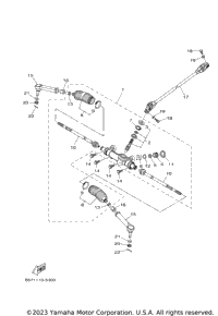 み様B/S 2 2017 Yamaha YXZ1000R EPS SS SE (YXZ10YESHB) Steering | Babbitts