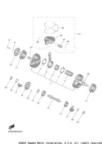2025 Yamaha YZ250F MONSTER (YZ250FSME) Crankshaft & Piston