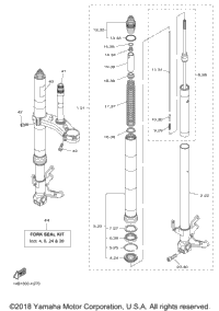 2009 Yamaha YZF-R1 (YZFR1YY) Front Fork | Babbitts Yamaha Parts House